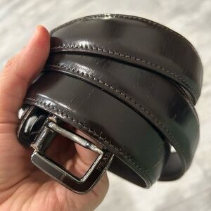 Prada Men's Brown Leather Belt